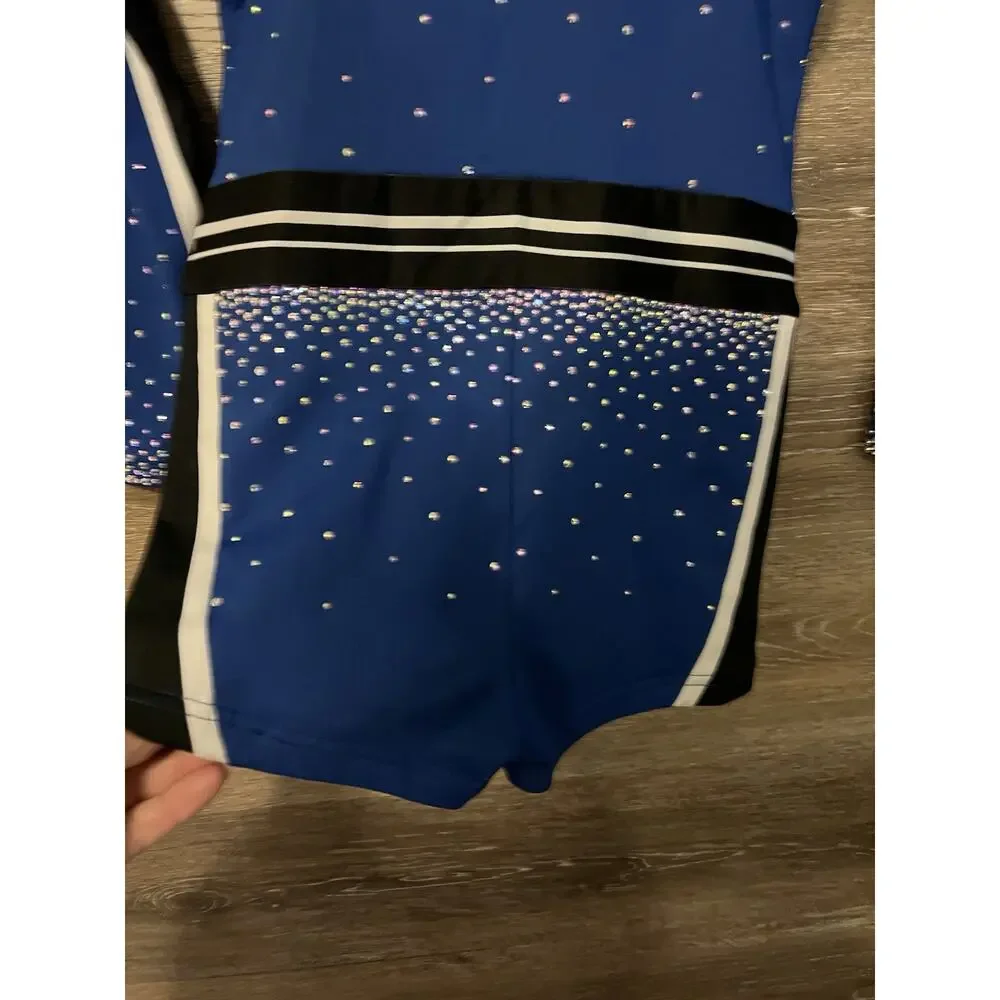 Cheer Athletics All Star Cheer Uniform YL One Piece Bling Rebel Athletic
